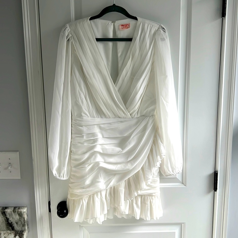 White mini dress